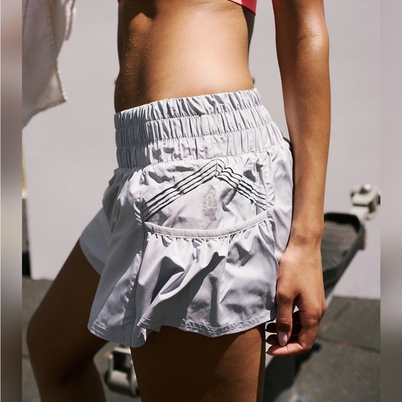 Free People Get Your Flirt On Shorts Grey - Picture 6 of 7